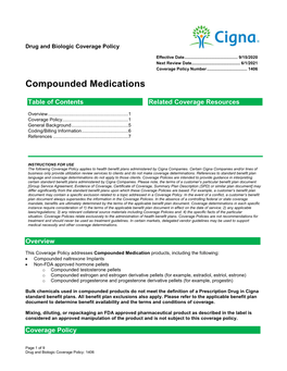 Compounded Medications
