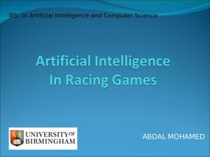 Artificial Intelligence in Racing Games