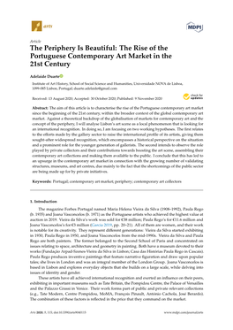 The Rise of the Portuguese Contemporary Art Market in the 21St Century