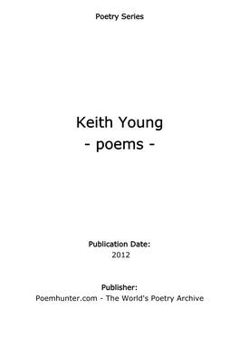 Keith Young - Poems
