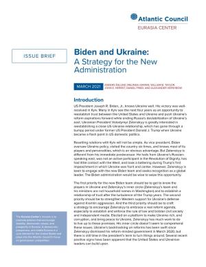 Biden and Ukraine: a Strategy for the New Administration