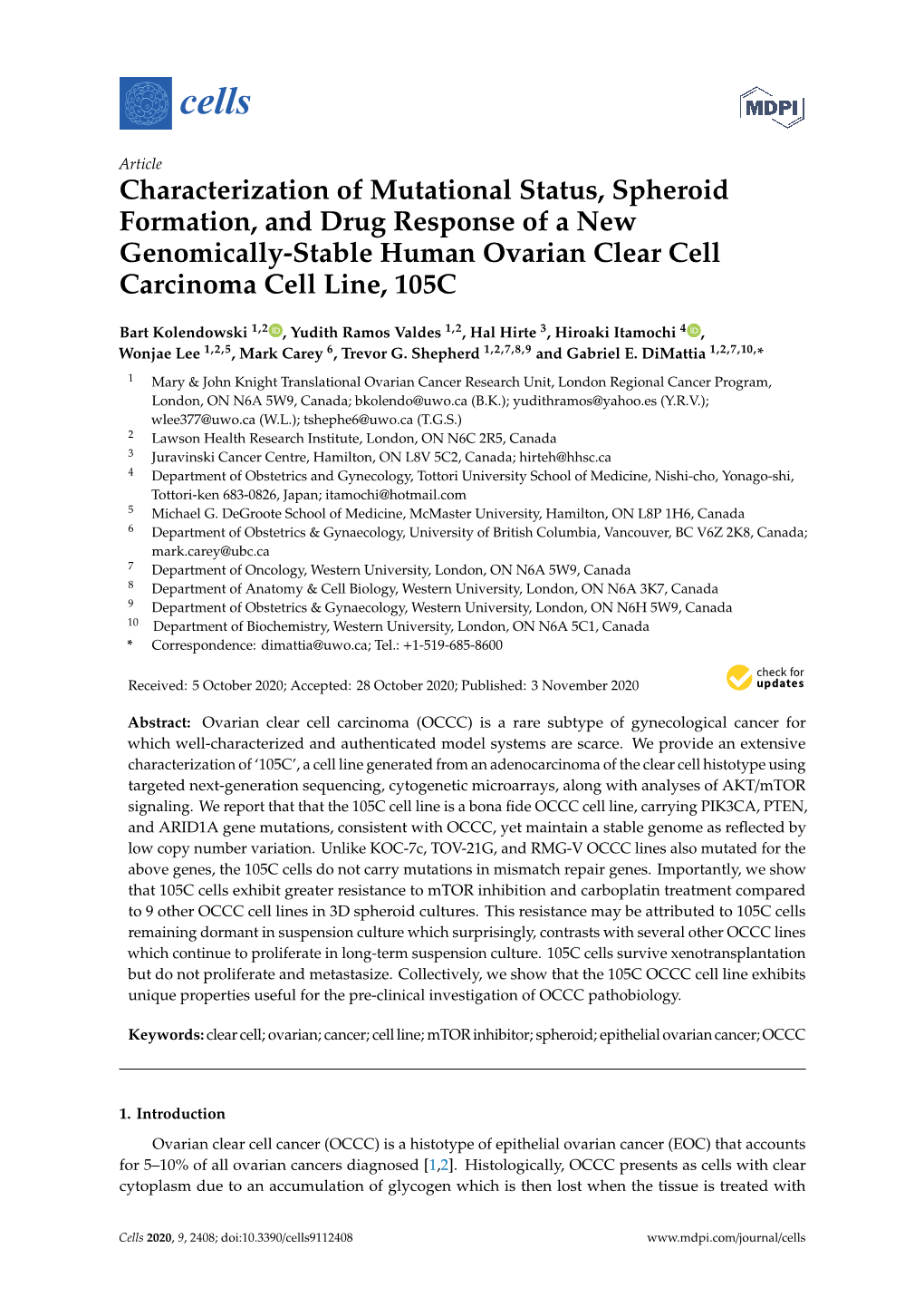 Downloaded the Cell Line Specific Mutational Information from the CCLE at the Depmap Repository [18]