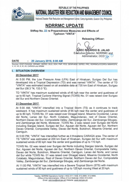 Nallonal DISASTER RISK REDUC110N and MANAGEMENT