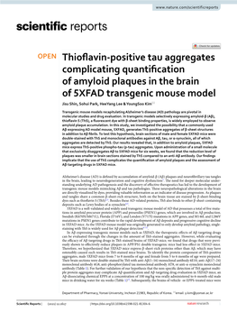 Thioflavin-Positive Tau Aggregates Complicating Quantification