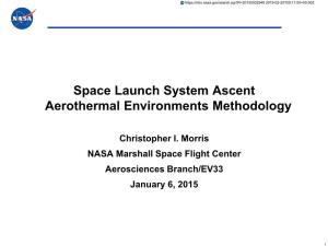 Space Launch System Ascent Aerothermal Environments Methodology