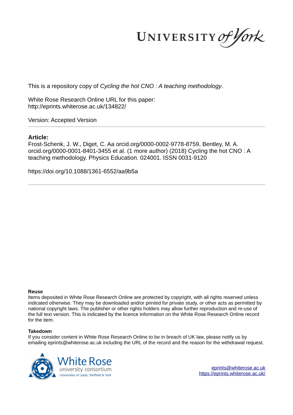 Cycling the Hot CNO : a Teaching Methodology