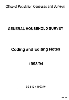 General Household Survey