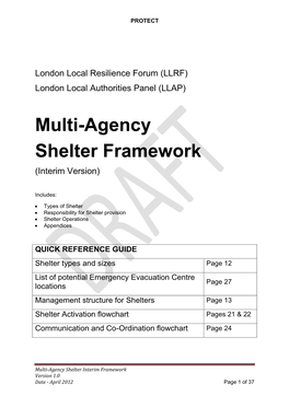 London Local Resilience Forum (LLRF) London Local Authorities Panel (LLAP)