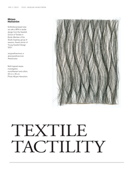 Textile Tactility