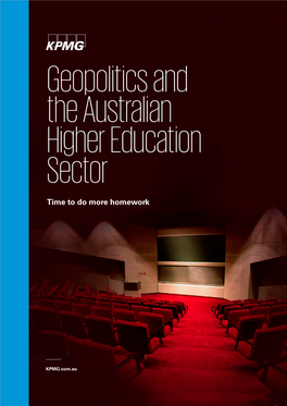 Geopolitics and the Australian Higher Education Sector