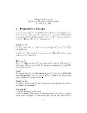 6 Permutation Groups