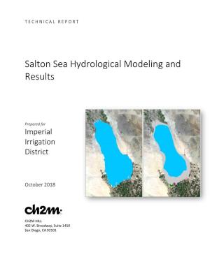 Salton Sea Hydrological Modeling and Results