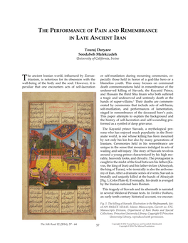The Performance of Pain and Remembrance in Late Ancient Iran