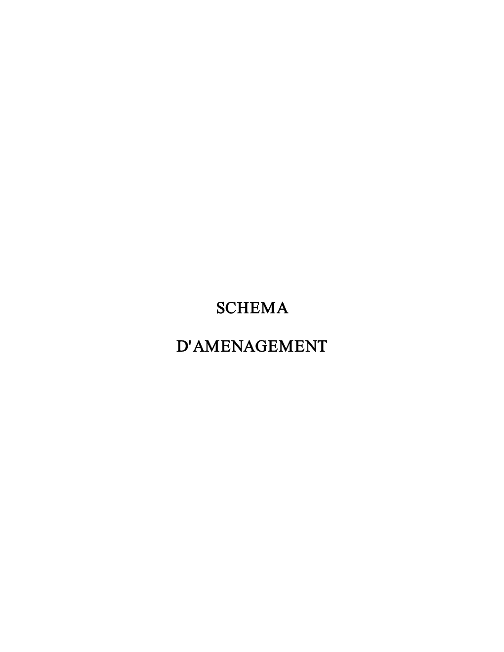 Schema D'amenagement