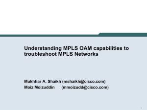 Understanding MPLS OAM Capabilities to Troubleshoot MPLS Networks