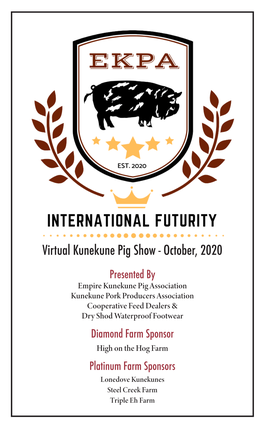 Virtual Kunekune Pig Show - October, 2020