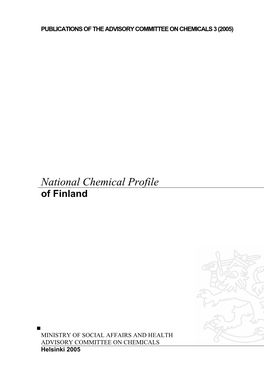 National Chemical Profile of Finland