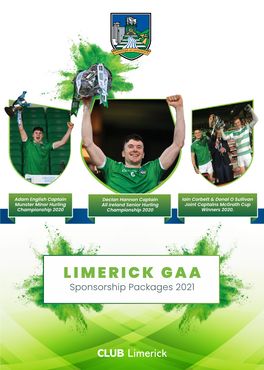 LIMERICK GAA Sponsorship Packages 2021