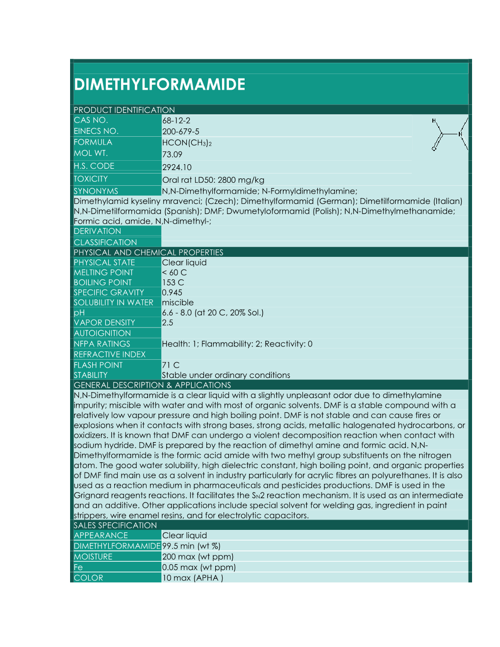 Dimethylformamide