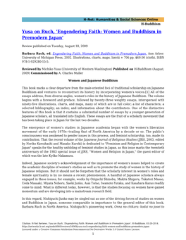 Engendering Faith: Women and Buddhism in Premodern Japan'