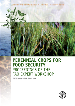 Perennial Crops for Food Security: Proceedings of the FAO Expert