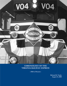 Chronology of the Virginia Railway Express