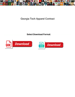 Georgia Tech Apparel Contract