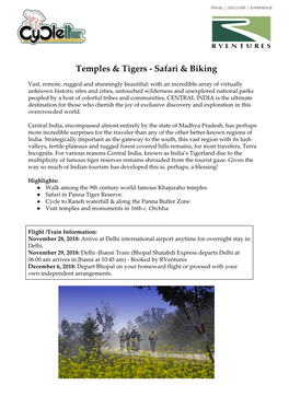 Temples & Tigers