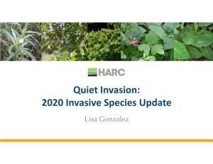 2020 Invasive Species Update