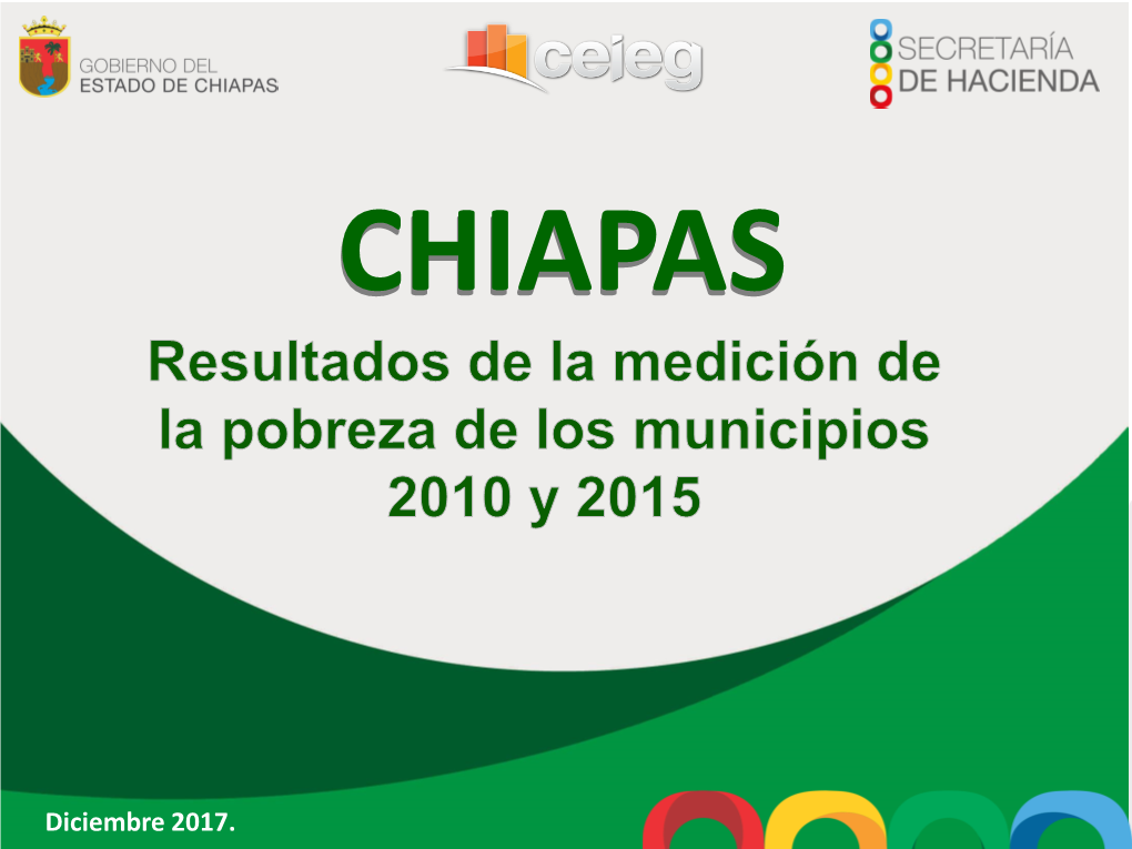 Chiapas. Resultados De La Medición De La Pobreza De Los Municipios