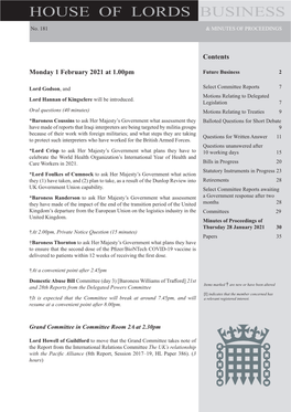 House of Lords Business Download the House of Lords Business PDF