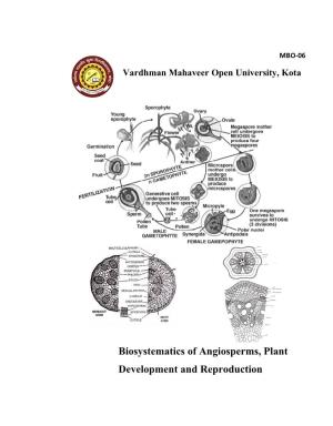 Biosystematics of Angiosperms, Plant Development and Reproduction