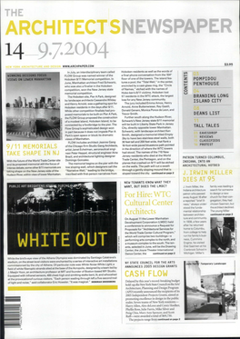 The Architectsnewspaper 9.7.2004 White