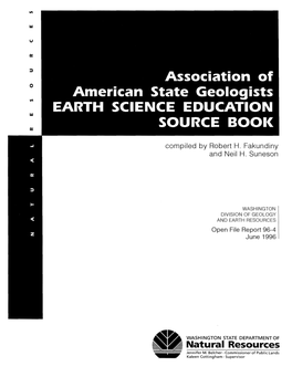 WASHINGTON DIVISION of GEOLOGY and EARTH RESOURCES Open File Report 96-4 June 1996
