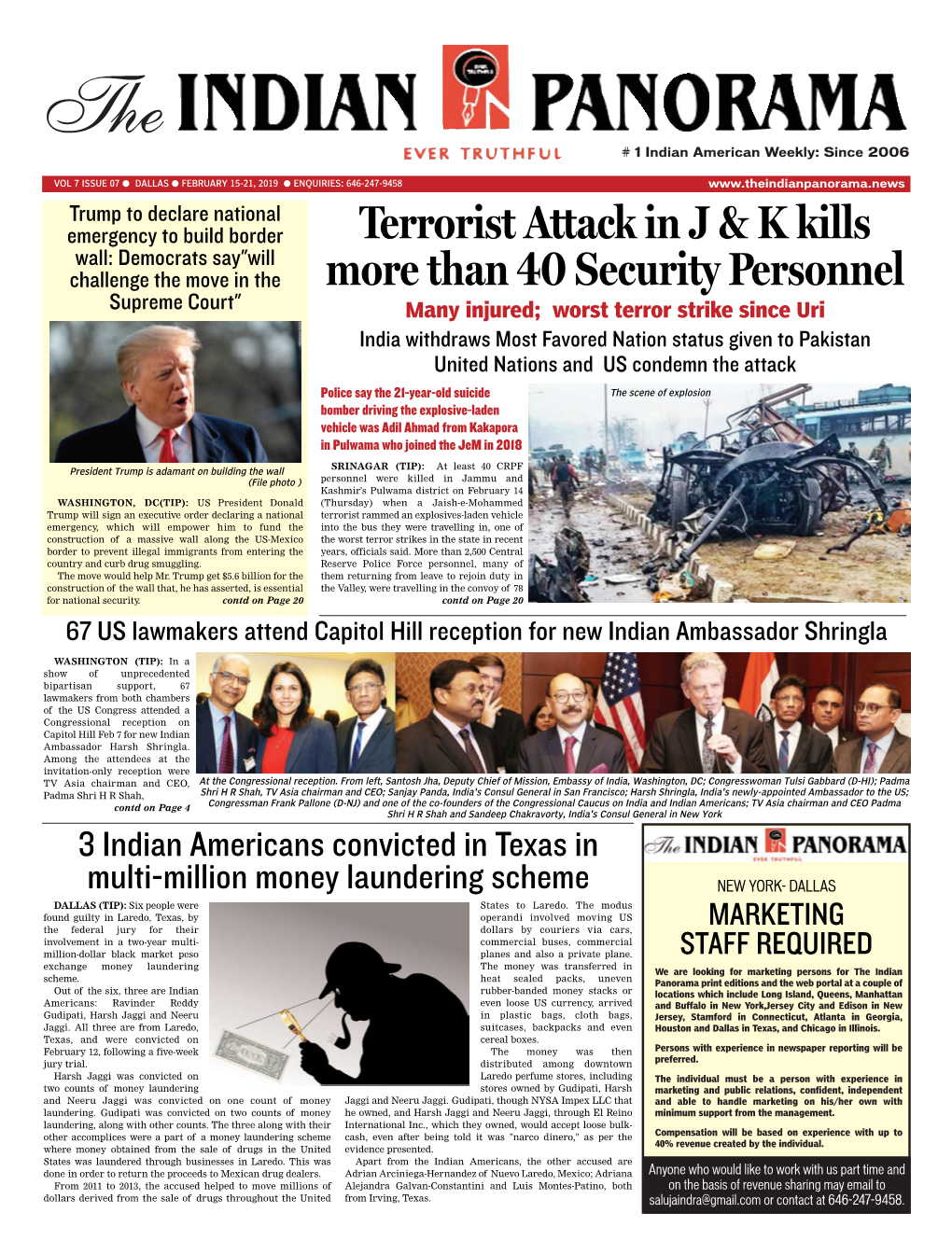 Terrorist Attack in J & K Kills More Than 40 Security Personnel