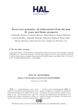 Forest Tree Genomics