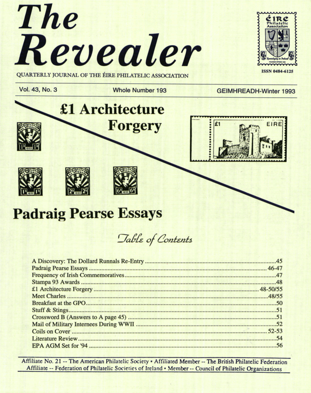 £1 Architecture Forgery Padraig Pearse Essays