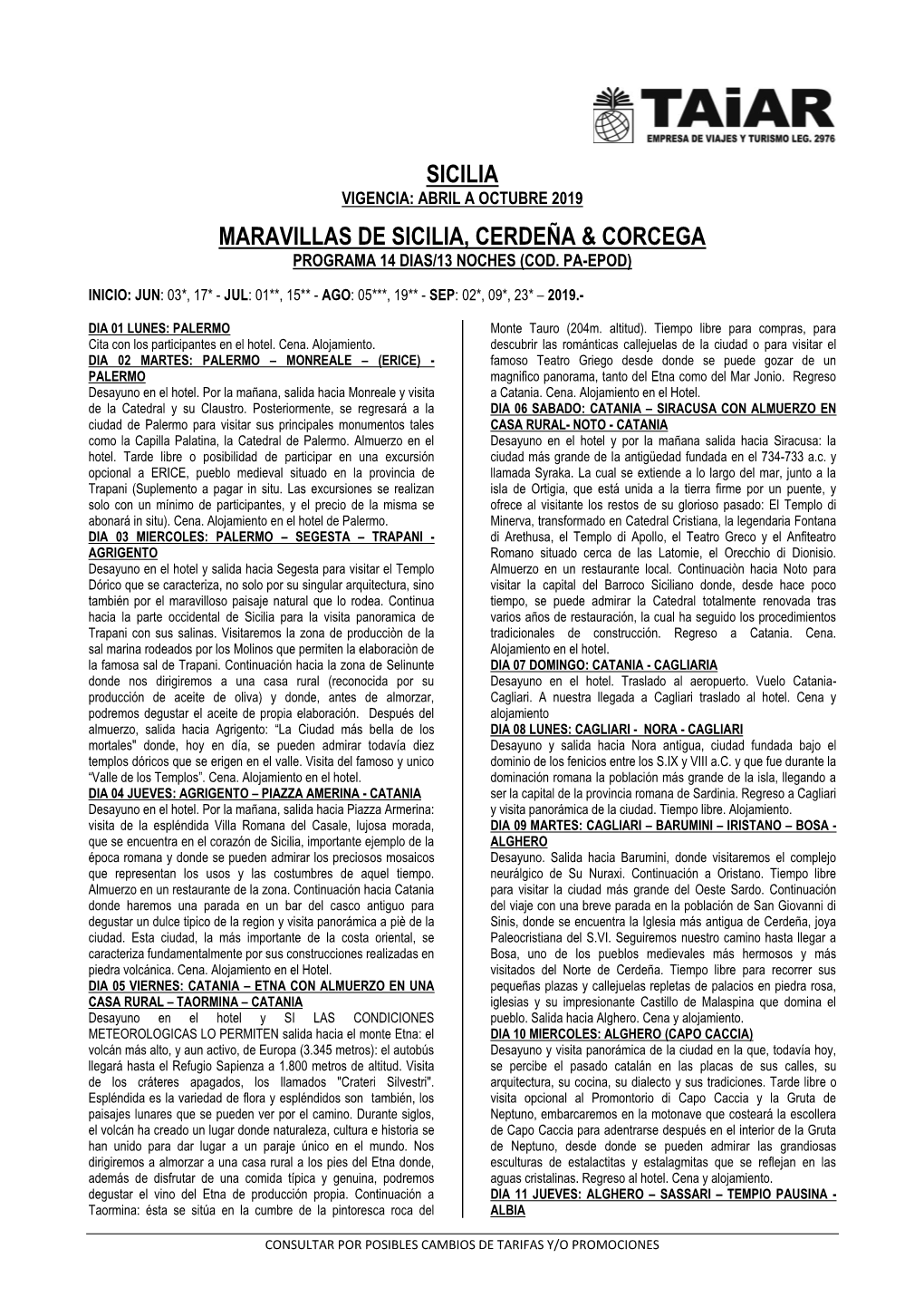 Sicilia Maravillas De Sicilia, Cerdeña & Corcega