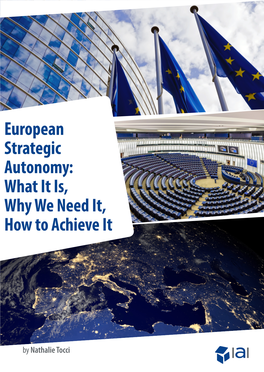 European Strategic Autonomy: What It Is, Why We Need It, How to Achieve It