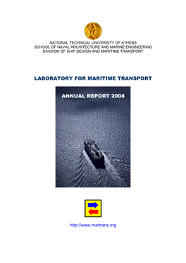 LABORATORY for MARITIME TRANSPORT Annual Report 2008 Contents