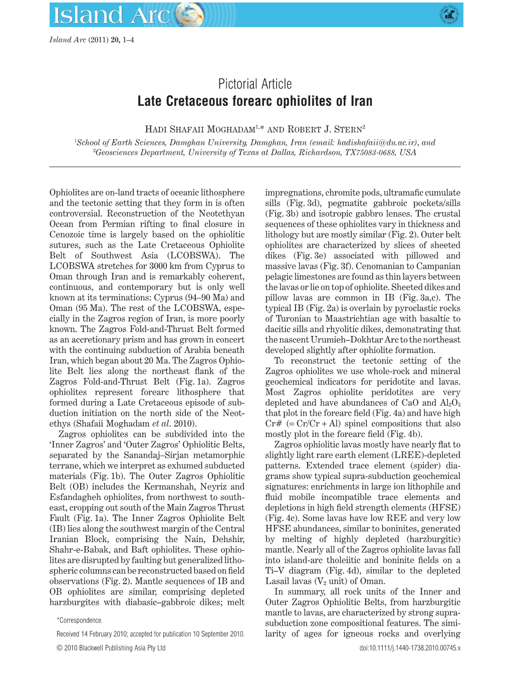 Late Cretaceous Forearc Ophiolites of Iraniar 745 1..4