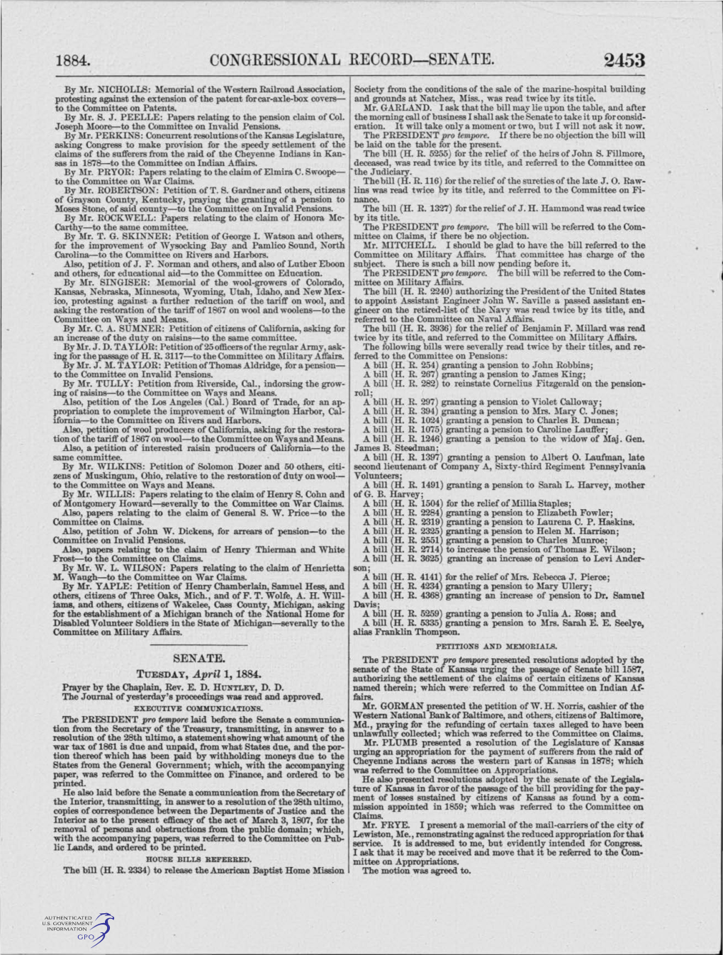 Congressional Record-Senate. 2453