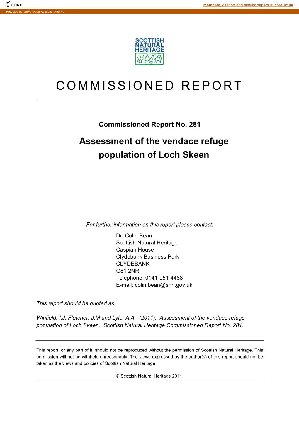 Commissioned Report