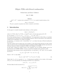 Elliptic Pdes with Fibered Nonlinearities