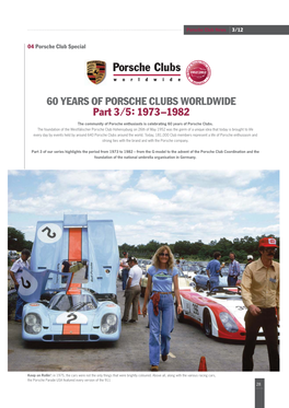 60 YEARS of PORSCHE CLUBS WORLDWIDE Part 3 ⁄ 5: 1973–1982