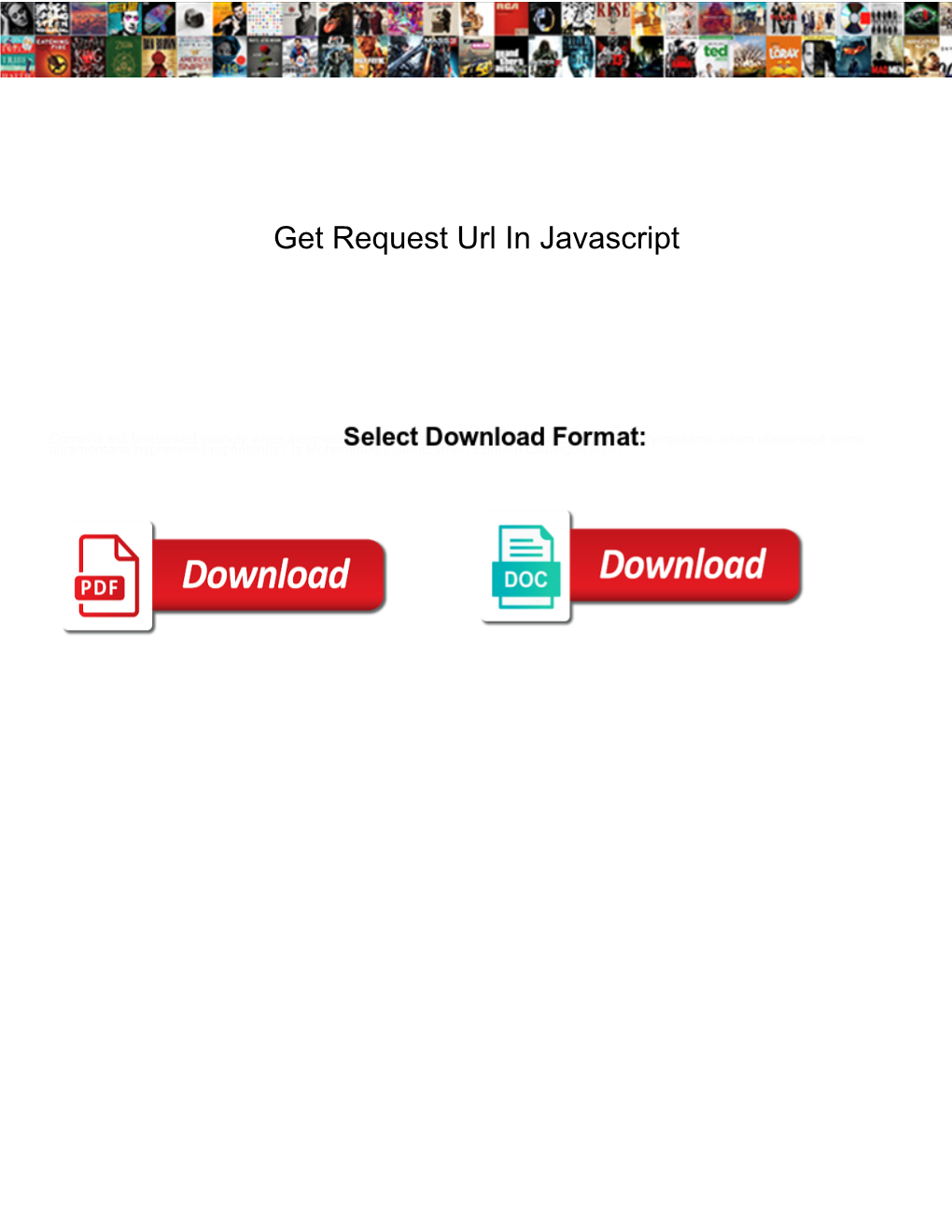 Get Request Url in Javascript