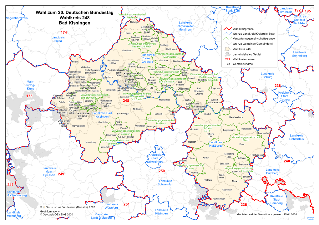 Wahl Zum 20. Deutschen Bundestag Wahlkreis 248 Bad Kissingen