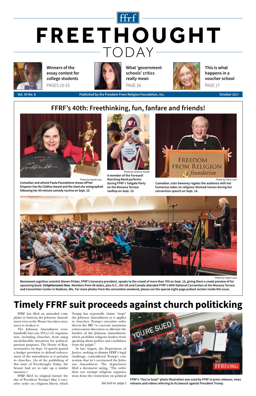 Timely FFRF Suit Proceeds Against Church Politicking