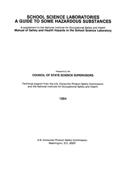 A Guide to Some Hazardous Substances