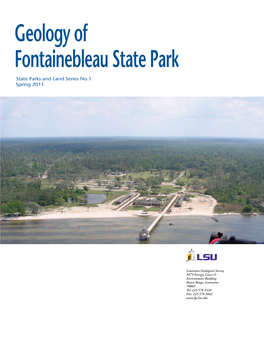 Geology of Fontainebleau State Park State Parks and Land Series No.1 Spring 2011